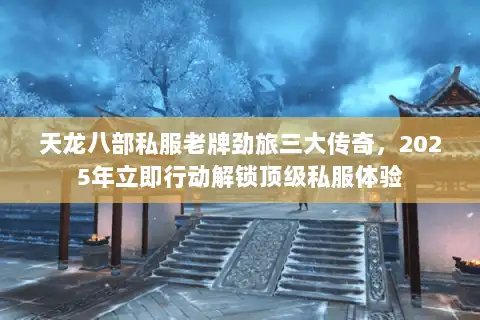 天龙八部私服老牌劲旅三大传奇,2025年立即行动解锁顶级私服体验 天龙八部私服老牌劲旅三大传奇,2025年立即行动解锁顶级私服体验