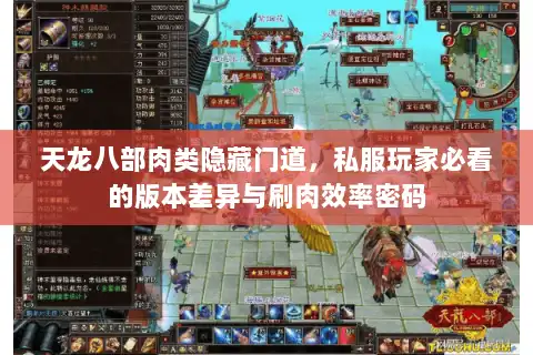 天龙八部肉类隐藏门道,私服玩家必看的版本差异与刷肉效率密码 天龙八部肉类隐藏门道,私服玩家必看的版本差异与刷肉效率密码