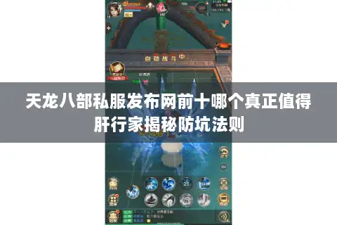 天龙八部私服发布网前十哪个真正值得肝行家揭秘防坑法则