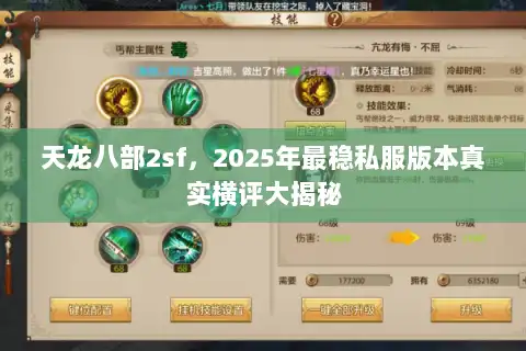 天龙八部2sf，2025年最稳私服版本真实横评大揭秘