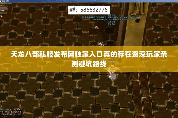 天龙八部私服发布网独家入口真的存在资深玩家亲测避坑路线
