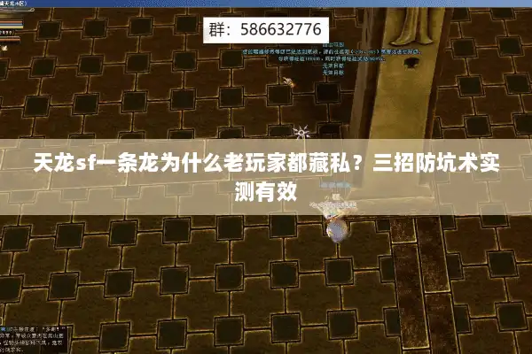 天龙sf一条龙为什么老玩家都藏私？三招防坑术实测有效