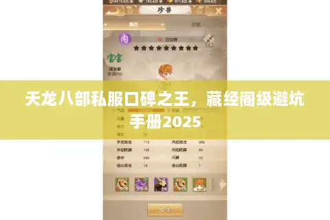 天龙八部私服口碑之王，藏经阁级避坑手册2025