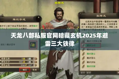 天龙八部私服官网暗藏玄机2025年避雷三大铁律