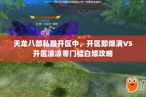 天龙八部私服开区中，开区即爆满VS开区凉凉零门槛白嫖攻略