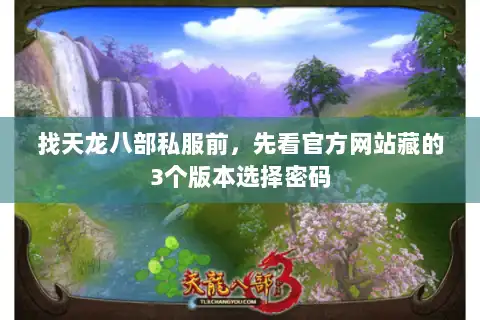 找天龙八部私服前，先看官方网站藏的3个版本选择密码