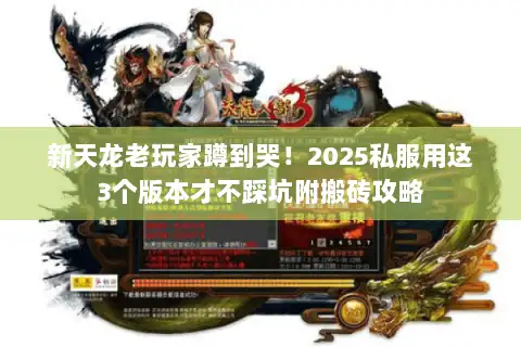 新天龙老玩家蹲到哭！2025私服用这3个版本才不踩坑附搬砖攻略