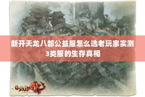 新开天龙八部公益服怎么选老玩家实测3类服的生存真相