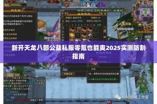 新开天龙八部公益私服零氪也能爽2025实测防割指南 新开天龙八部公益私服零氪也能爽2025实测防割指南