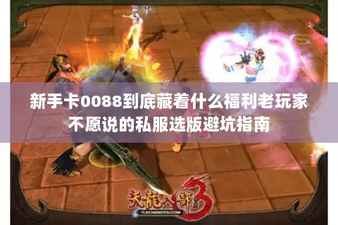 新手卡0088到底藏着什么福利老玩家不愿说的私服选版避坑指南