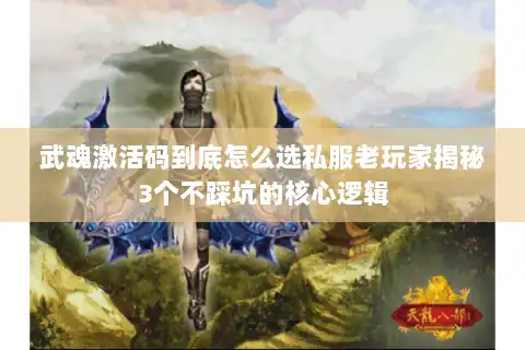 武魂激活码到底怎么选私服老玩家揭秘3个不踩坑的核心逻辑 武魂激活码到底怎么选私服老玩家揭秘3个不踩坑的核心逻辑