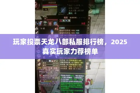 玩家投票天龙八部私服排行榜,2025真实玩家力荐榜单 玩家投票天龙八部私服排行榜,2025真实玩家力荐榜单