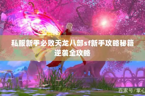 私服新手必败天龙八部sf新手攻略秘籍逆袭全攻略