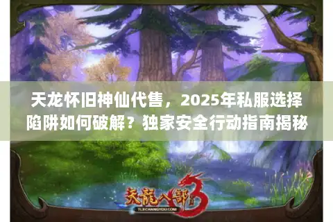 天龙怀旧神仙代售，2025年私服选择陷阱如何破解？独家安全行动指南揭秘