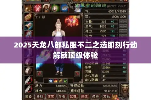 2025天龙八部私服不二之选即刻行动解锁顶级体验