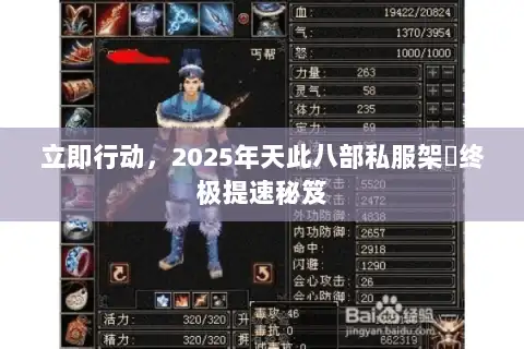立即行动，2025年天此八部私服架設终极提速秘笈