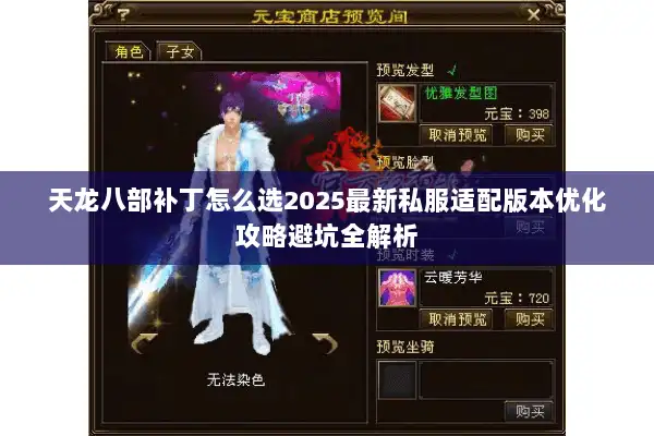 天龙八部补丁怎么选2025最新私服适配版本优化攻略避坑全解析