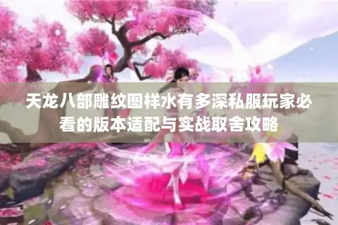 天龙八部雕纹图样水有多深私服玩家必看的版本适配与实战取舍攻略