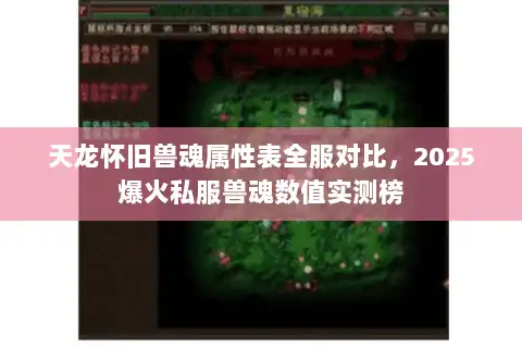 天龙怀旧兽魂属性表全服对比，2025爆火私服兽魂数值实测榜