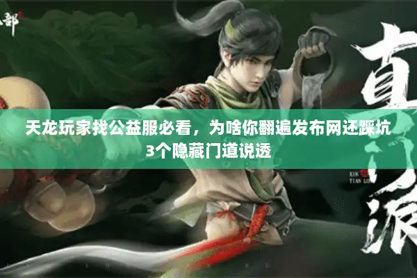 天龙玩家找公益服必看，为啥你翻遍发布网还踩坑3个隐藏门道说透