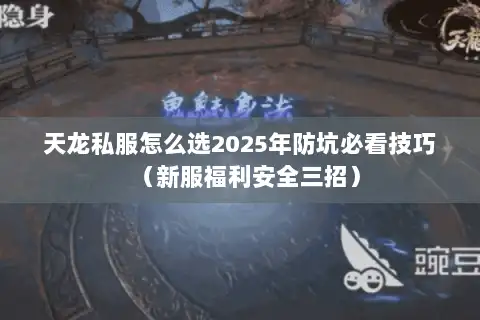 天龙私服怎么选2025年防坑必看技巧（新服福利安全三招）