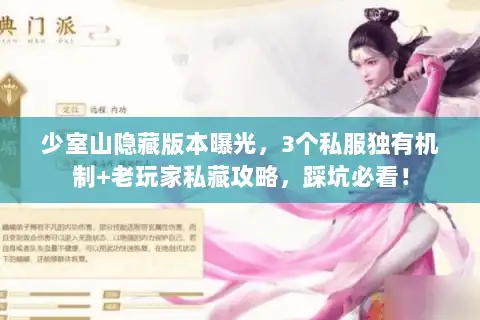 少室山隐藏版本曝光，3个私服独有机制+老玩家私藏攻略，踩坑必看！