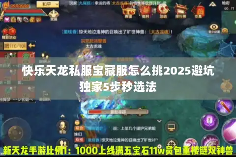 快乐天龙私服宝藏服怎么挑2025避坑独家5步秒选法