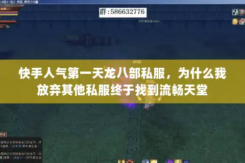 快手人气第一天龙八部私服，为什么我放弃其他私服终于找到流畅天堂