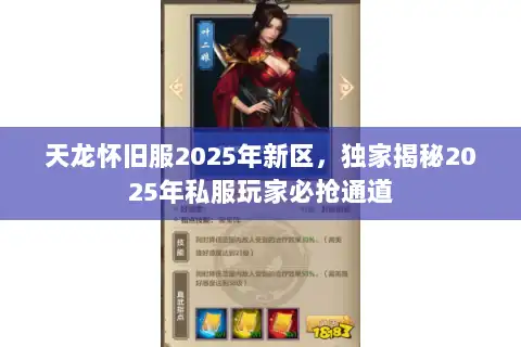天龙怀旧服2025年新区，独家揭秘2025年私服玩家必抢通道