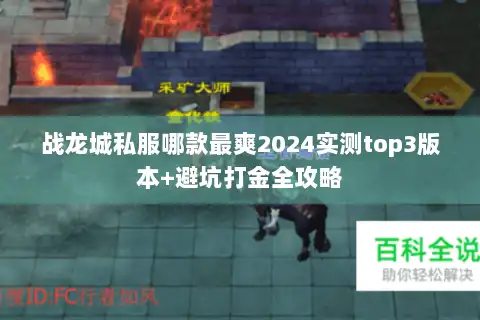 战龙城私服哪款最爽2024实测top3版本+避坑打金全攻略 战龙城私服哪款最爽2024实测top3版本+避坑打金全攻略