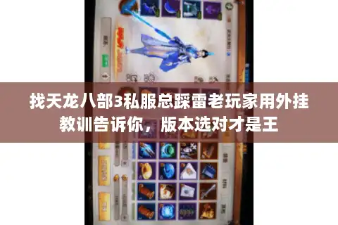 找天龙八部3私服总踩雷老玩家用外挂教训告诉你，版本选对才是王