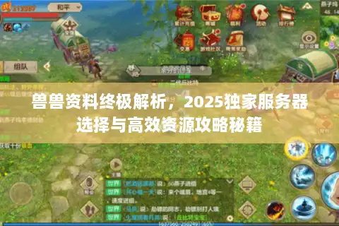 兽兽资料终极解析，2025独家服务器选择与高效资源攻略秘籍