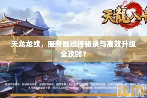 天龙龙纹，服务器选择秘诀与高效升级全攻略？