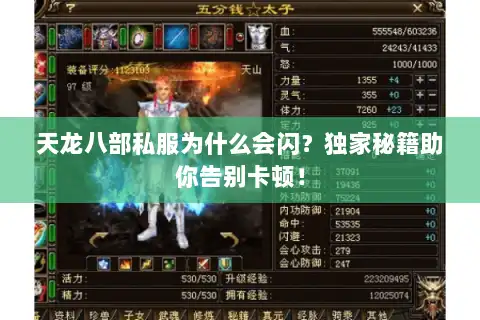 天龙八部私服为什么会闪?独家秘籍助你告别卡顿! 天龙八部私服为什么会闪?独家秘籍助你告别卡顿!