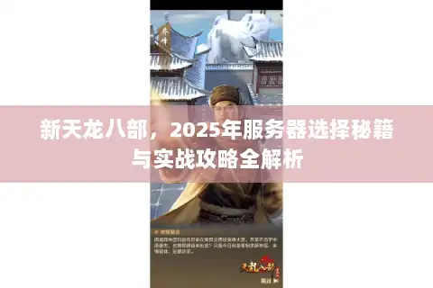 新天龙八部，2025年服务器选择秘籍与实战攻略全解析