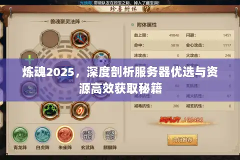 炼魂2025，深度剖析服务器优选与资源高效获取秘籍