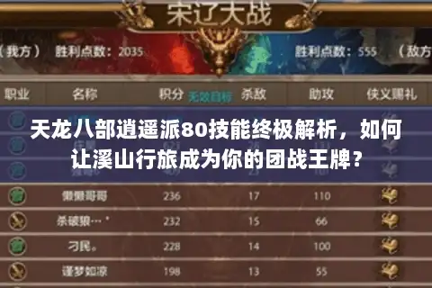 天龙八部逍遥派80技能终极解析，如何让溪山行旅成为你的团战王牌？