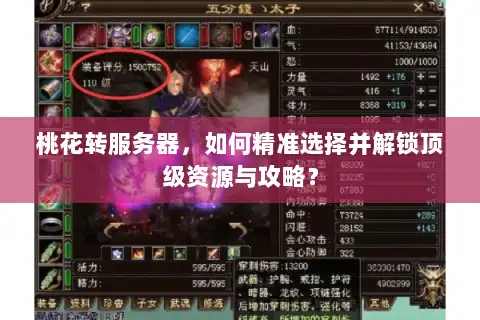 桃花转服务器，如何精准选择并解锁顶级资源与攻略？