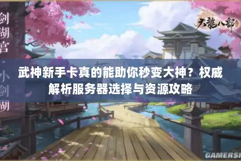 武神新手卡真的能助你秒变大神？权威解析服务器选择与资源攻略