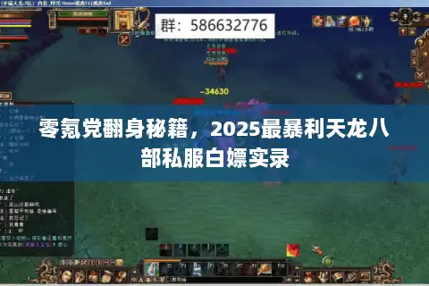 零氪党翻身秘籍，2025最暴利天龙八部私服白嫖实录