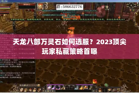 天龙八部万灵石如何选服?2023顶尖玩家私藏策略首曝 天龙八部万灵石如何选服?2023顶尖玩家私藏策略首曝