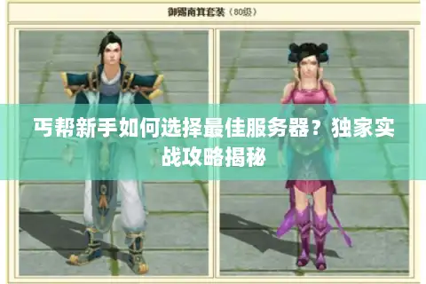 丐帮新手如何选择最佳服务器？独家实战攻略揭秘