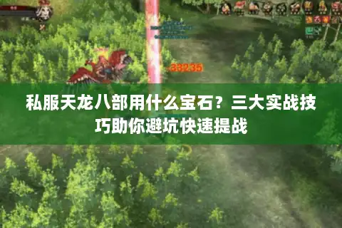 私服天龙八部用什么宝石？三大实战技巧助你避坑快速提战