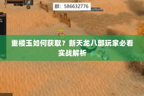 重楼玉如何获取？新天龙八部玩家必看实战解析
