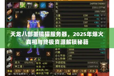 天龙八部墨镜猫服务器，2025年爆火真相与终极资源解锁秘籍