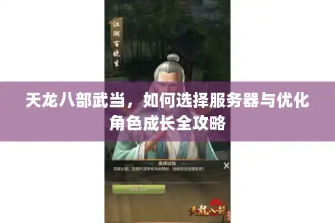 天龙八部武当，如何选择服务器与优化角色成长全攻略