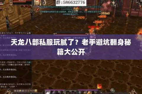 天龙八部私服玩腻了?老手避坑翻身秘籍大公开 天龙八部私服玩腻了?老手避坑翻身秘籍大公开