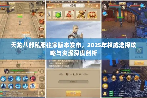 天龙八部私服独家版本发布，2025年权威选择攻略与资源深度剖析