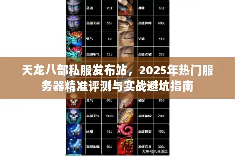 天龙八部私服发布站，2025年热门服务器精准评测与实战避坑指南