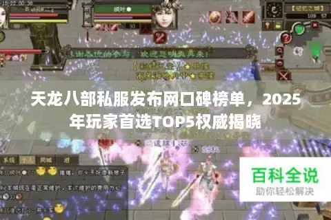 天龙八部私服发布网口碑榜单，2025年玩家首选TOP5权威揭晓